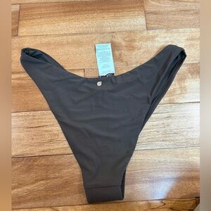 Rhythm Classic High Cut Bikini Bottom Chocolate Size Large